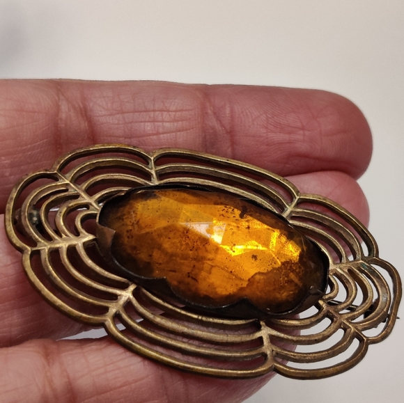 Antique Cairngorm Brooch - Picture 3 of 12